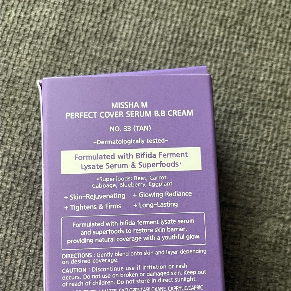 MISSHA Perfect Cover Serum B.B Cream No.33 - Lavender Box - Picture 2 of 3